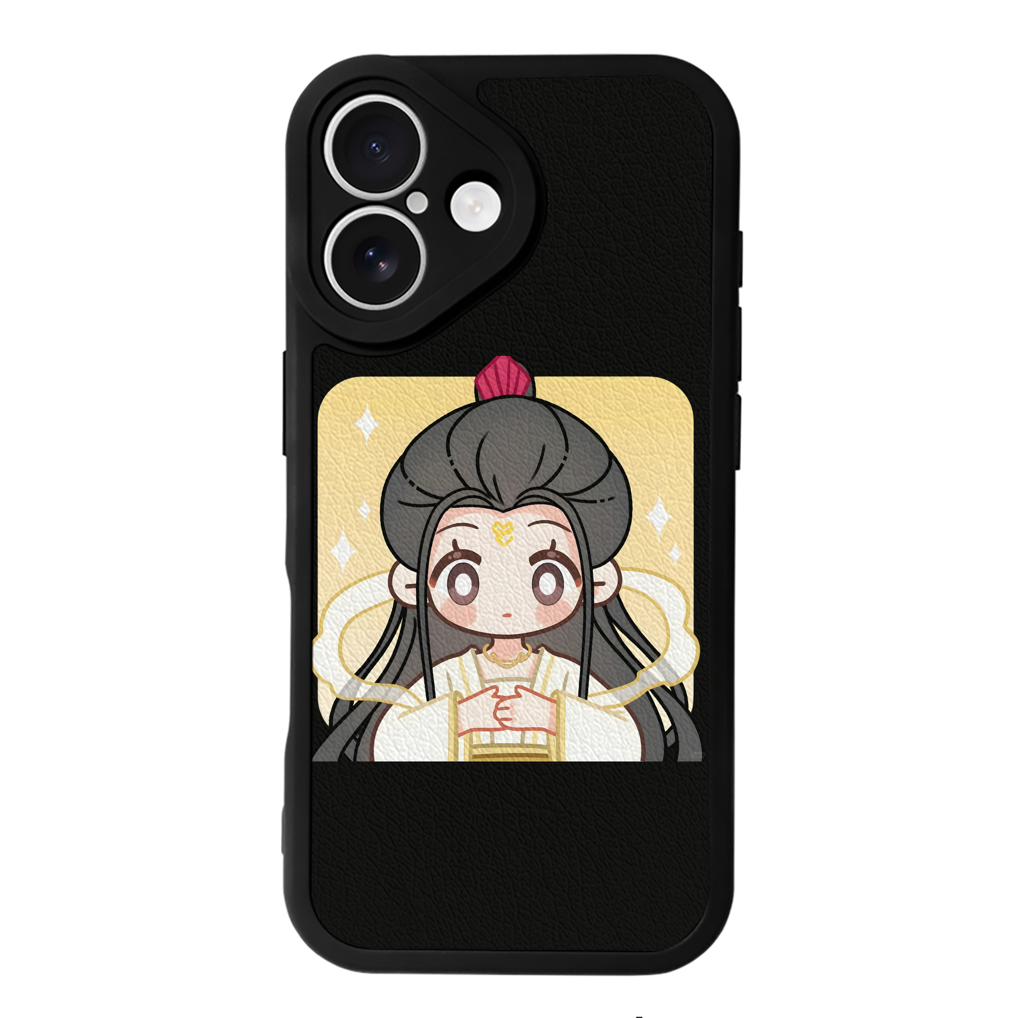 （画像用） Ne Zha 2 ナタ 魔童の大暴れ 【iPhone 16シリーズ対応】シリコンスマホケース（レザー調） 材質：シリコン